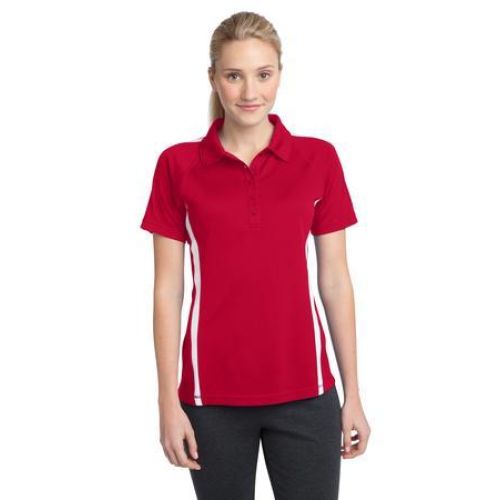 Sport-Tek Ladies PosiCharge Micro-Mesh Colorblock Polo