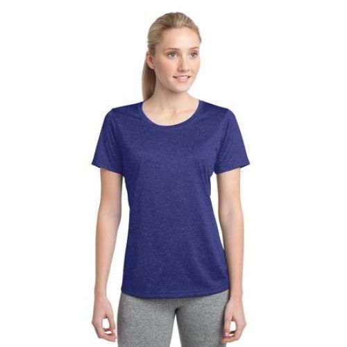 Sport-Tek Ladies Heather Contender Scoop Neck Tee