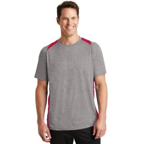 ST361 Sport-Tek Heather Colorblock Contender Tee