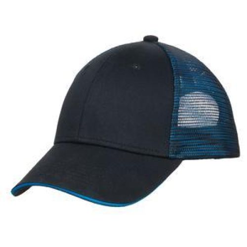 Port Authority Double Mesh Snapback Sandwich Bill Cap