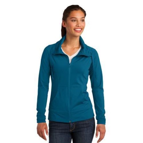 Sport-Tek Ladies Sport-Wick Stretch Full-Zip Jacket