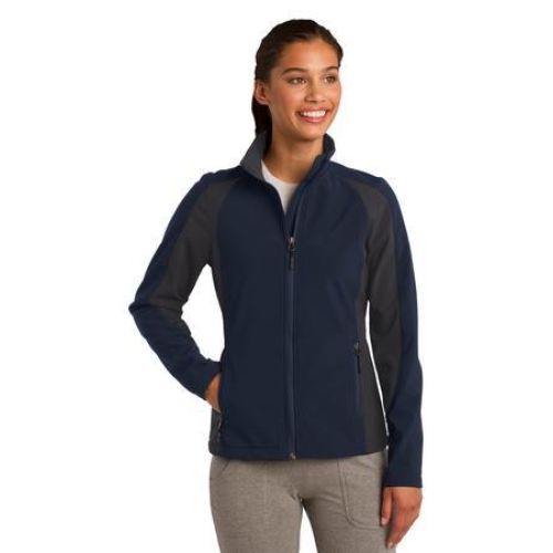 Sport-Tek Ladies Colorblock Soft Shell Jacket