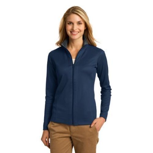 L805 Port Authority Ladies Vertical Texture Full-Zip Jacket