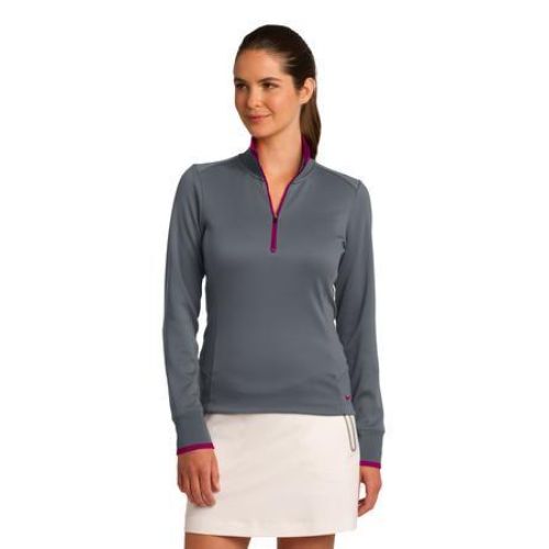 578674 Nike Ladies Dri-FIT 1/2-Zip Cover-Up