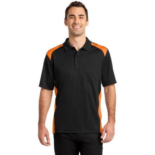 CornerStone Select Snag-Proof Two Way Colorblock Pocket Polo