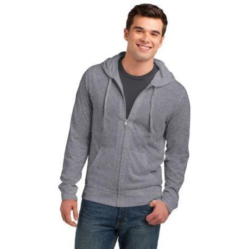District DT1100 Jersey Full-Zip Hoodie
