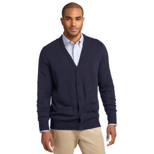Port Authority Value V-Neck Cardigan Sweater with Pockets