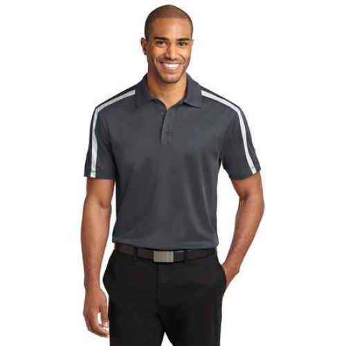 Port Authority Silk Touch Performance Colorblock Stripe Polo