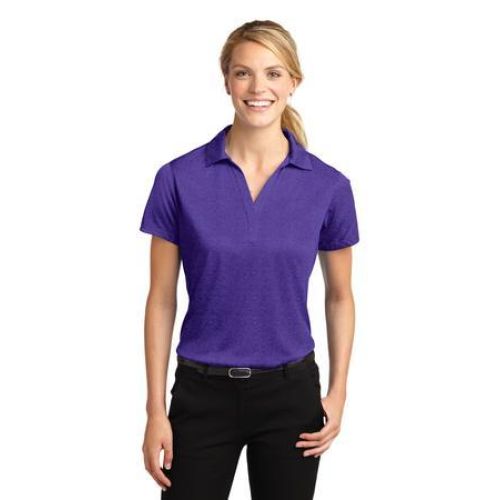 LST660 Sport-Tek Ladies Heather Contender Polo