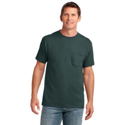 PC54P Port & Company Core Cotton Pocket Tee