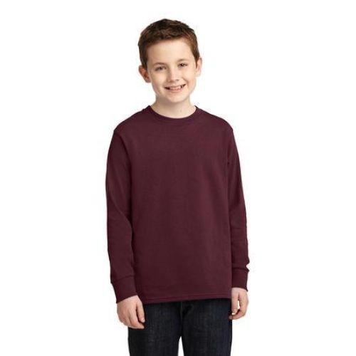 PC54YLS Port & Company Youth Long Sleeve Core Cotton Tee