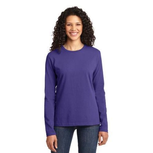 Port & Company Ladies Long Sleeve Core Cotton Tee