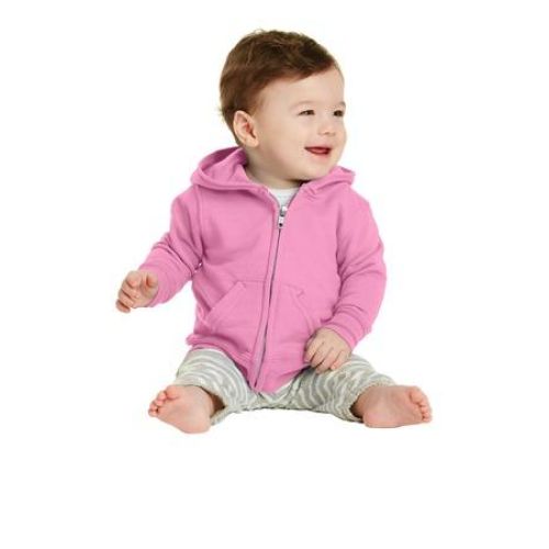 CAR78IZH Port & Company Infant Core Fleece Full-Zip Hooded Sweatshirt