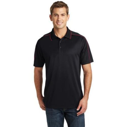 Sport-Tek Ladies Micropique Sport-Wick Piped Polo. Lst653