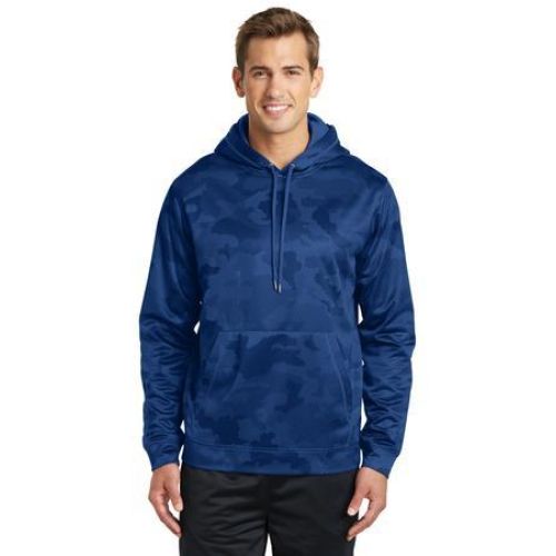 ST240 Sport-Tek Sport-Wick CamoHex Fleece Hooded Pullover