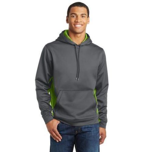 ST239 Sport-Tek Sport-Wick CamoHex Fleece Colorblock Hooded Pullover