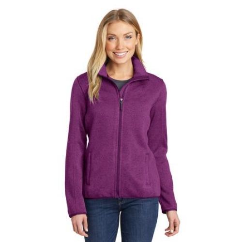 Port Authority Ladies Sweater Fleece Jacket