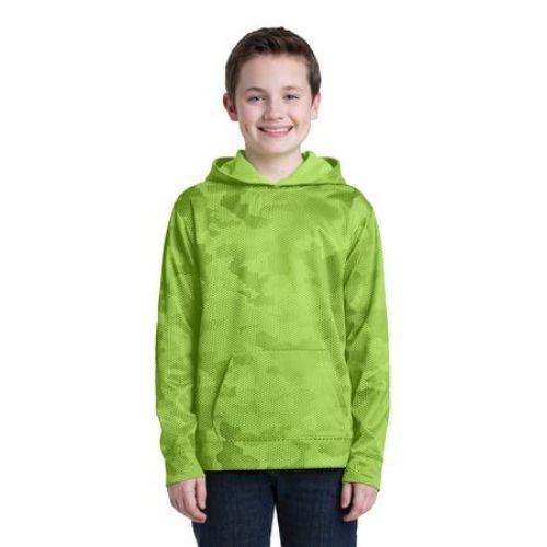 Sport-Tek Youth Sport-Wick CamoHex Fleece Hooded Pullover