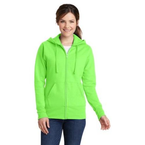 Port & Company Ladies Core Fleece Full-Zip Hooded Sweatshirt