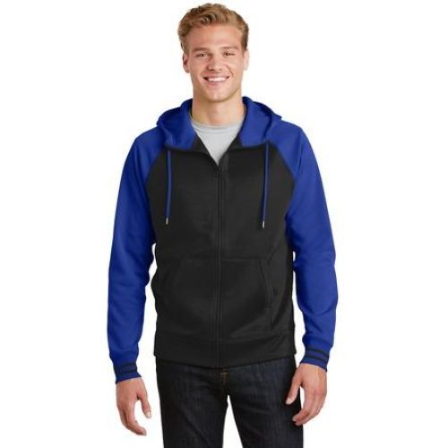 Sport-Tek Sport-Wick Varsity Fleece Full-Zip Hooded Jacket