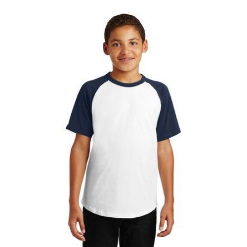 Sport-Tek Youth Short Sleeve Colorblock Raglan Jersey