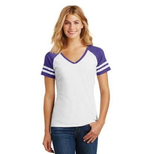 DM476 District Women’s Game V-Neck Tee