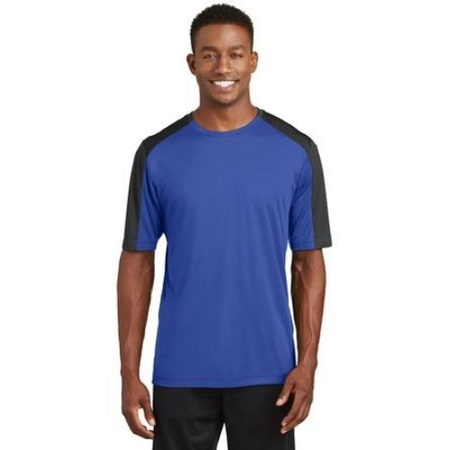 ST354 Sport-Tek PosiCharge Competitor Sleeve-Blocked Tee