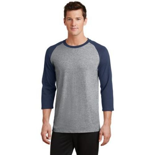 PC55RS Port & Company Core Blend 3/4-Sleeve Raglan Tee