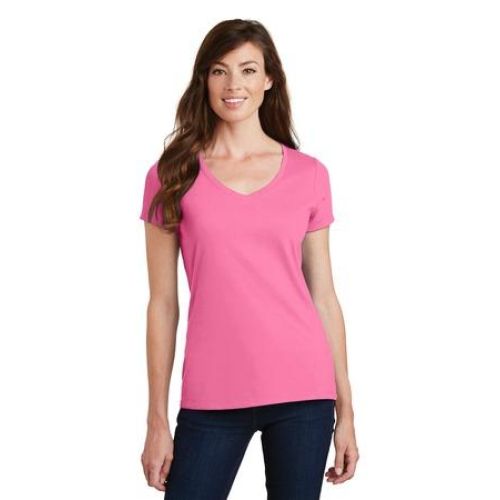 LPC450V Port & Company Ladies Fan Favorite V-Neck Tee