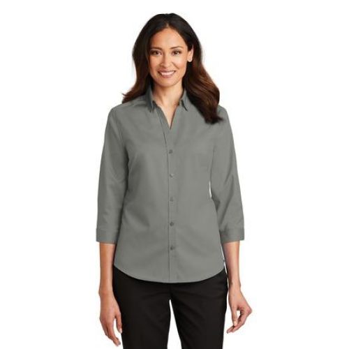 Port Authority Ladies 3/4-Sleeve SuperPro Twill Shirt