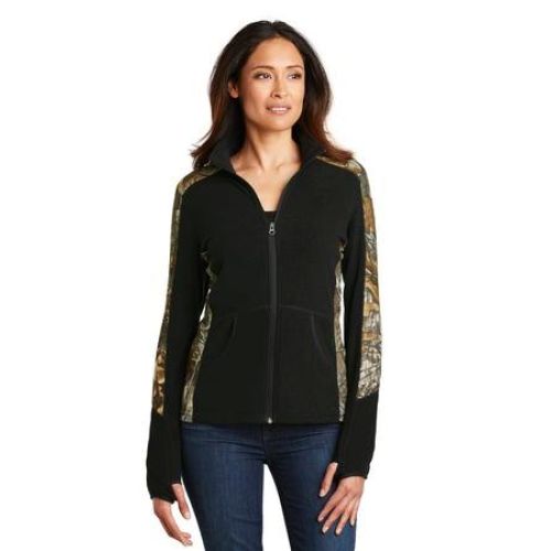 Port Authority Ladies Camouflage Microfleece Full-Zip Jacket