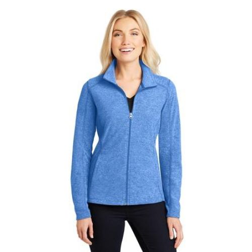 Port Authority Ladies Heather Microfleece Full-Zip Jacket