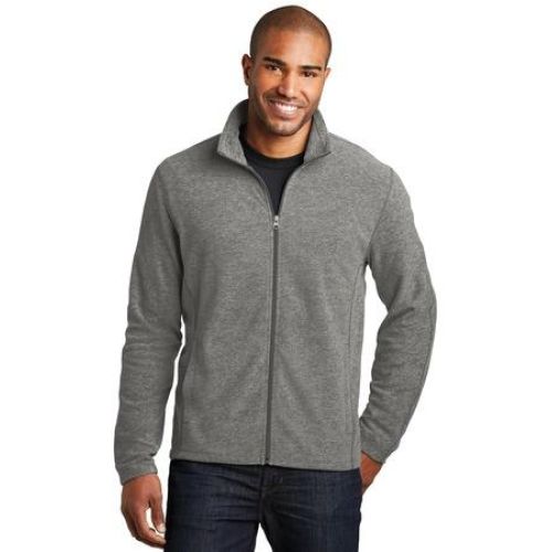 Port Authority Heather Microfleece Full-Zip Jacket