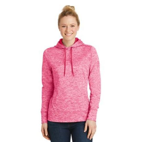 Sport-Tek Ladies PosiCharge Electric Heather Fleece Hooded Pullover