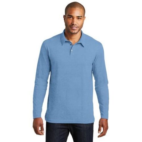 Port Authority Long Sleeve Meridian Cotton Blend Polo