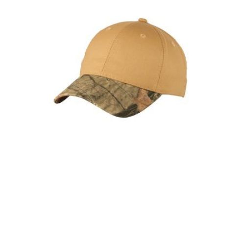 Port Authority Twill Cap with Camouflage Brim
