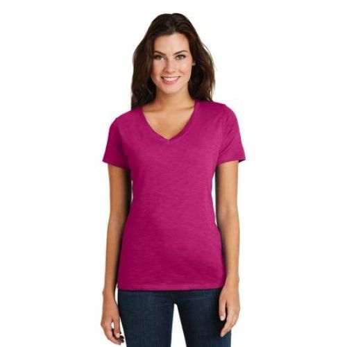 District Women’s Super Slub V-Neck Tee