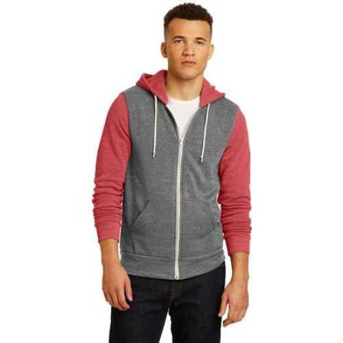 Alternative Colorblock Rocky Eco-Fleece Zip Hoodie