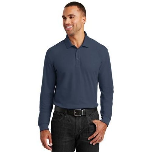 Port Authority Long Sleeve Core Classic Pique Polo