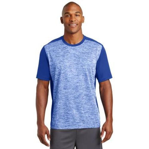 Sport-Tek PosiCharge Electric Heather Colorblock Tee