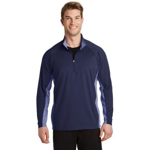 Sport-Tek Sport-Wick Stretch Contrast 1/2-Zip Pullover