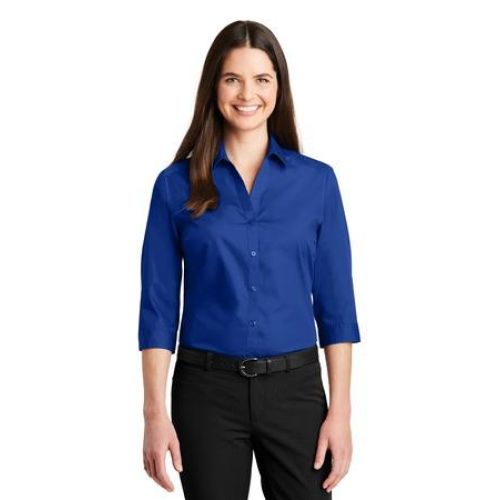 W100 Port Authority Long Sleeve Carefree Poplin Shirt – Alliston