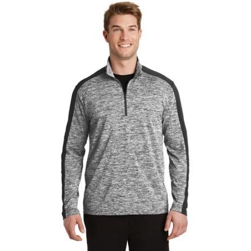 Sport-Tek PosiCharge Electric Heather Colorblock 1/4-Zip Pullover