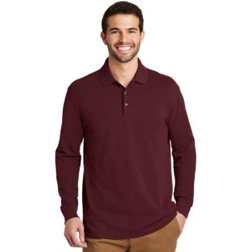 Port Authority EZCotton Long Sleeve Polo