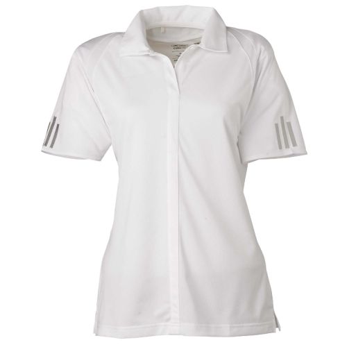 Adidas Golf Ladies’ ClimaLite® 3-Stripes Cuff Polo