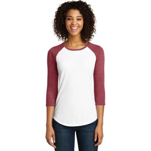 District Women’s Fitted Very Important Tee 3/4-Sleeve Raglan