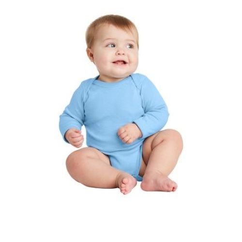 Rabbit Skins Infant Long Sleeve Baby Rib Bodysuit