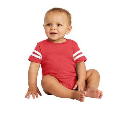 Rabbit Skins Infant Football Fine Jersey Bodysuit