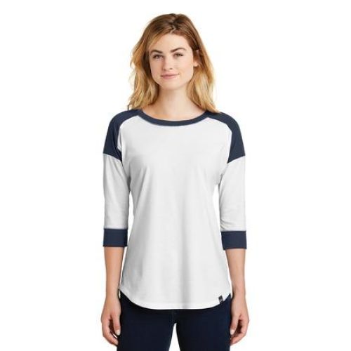 New Era Ladies Heritage Blend 3/4-Sleeve Baseball Raglan Tee