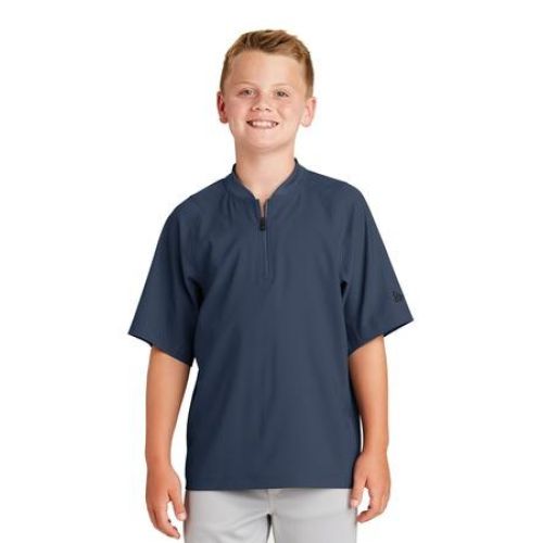 New Era Youth Cage Short Sleeve 1/4-Zip Jacket